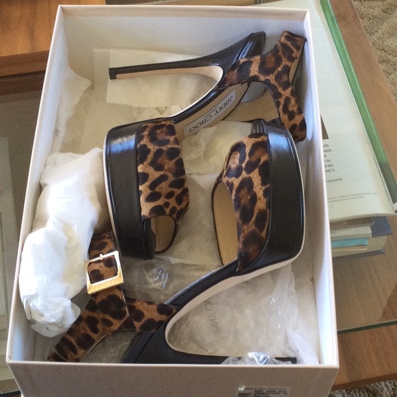 Jimmy Choo Leopard Platforms - Picture 4 of 9